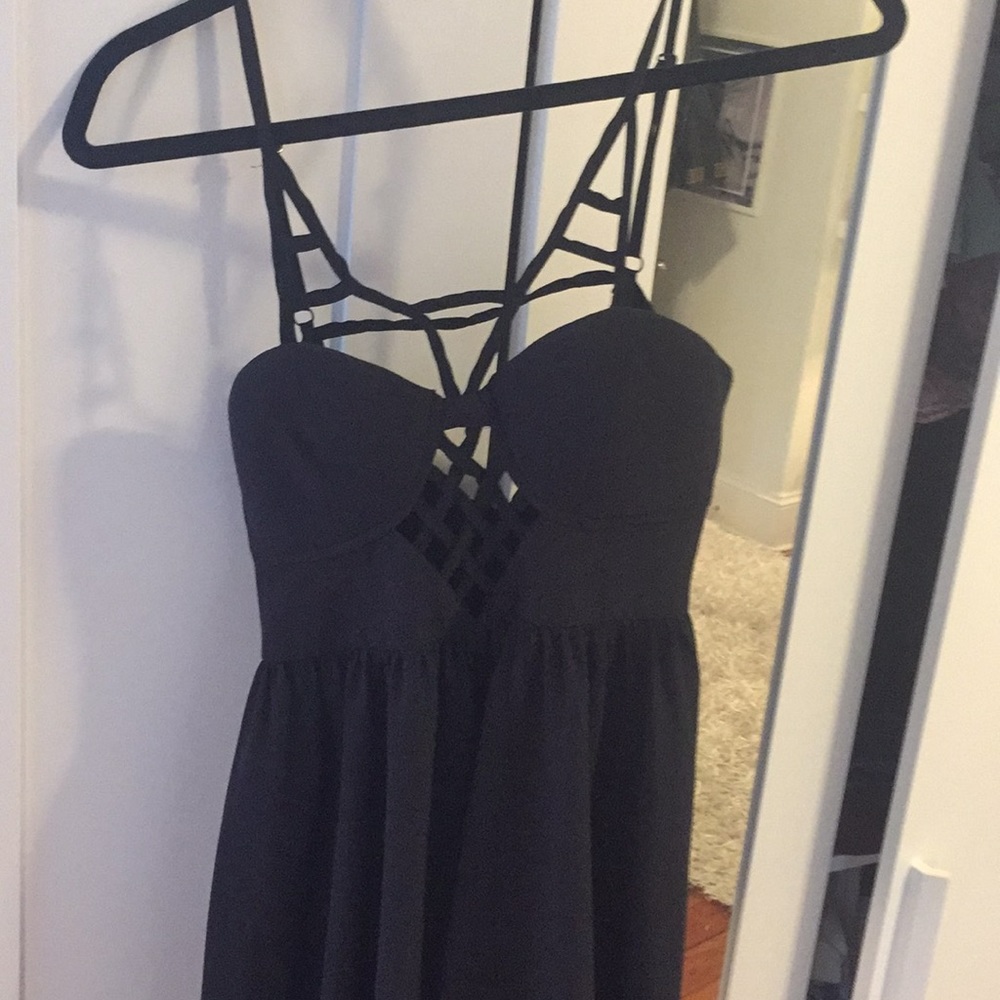 LF size M black dress with cutouts